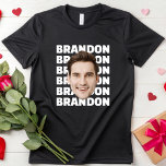 Custom Birthday Face Personalised Party Photo T-Shirt<br><div class="desc">Custom Birthday Face Personalised Party Photo T-Shirt</div>
