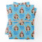 Custom Birthday Gift Wrapping Paper Party Hat Blue
