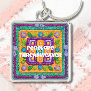 Custom Birthday Gifts for Crocheters Mum Grandma Key Ring