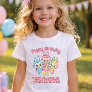 Custom Birthday Girl Shirt, Personalised Kids Birt T-Shirt