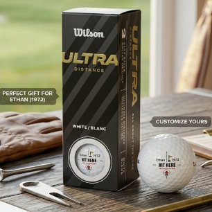 Custom Birthday Golf Balls for Him – Personalised