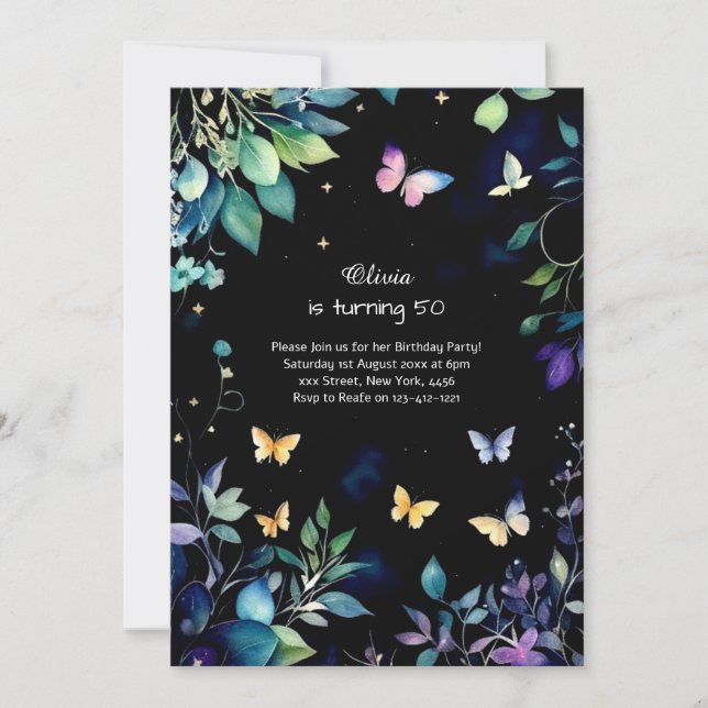 Custom Birthday Invitation (Front)