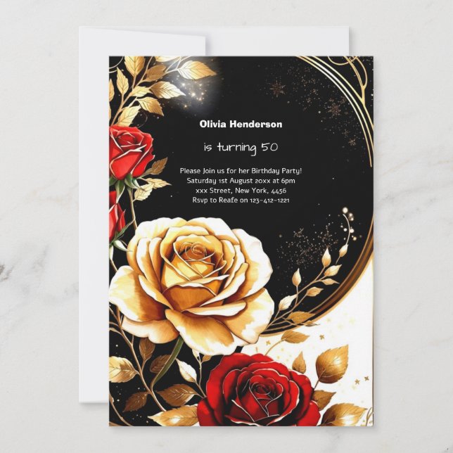 Custom Birthday Invitation (Front)