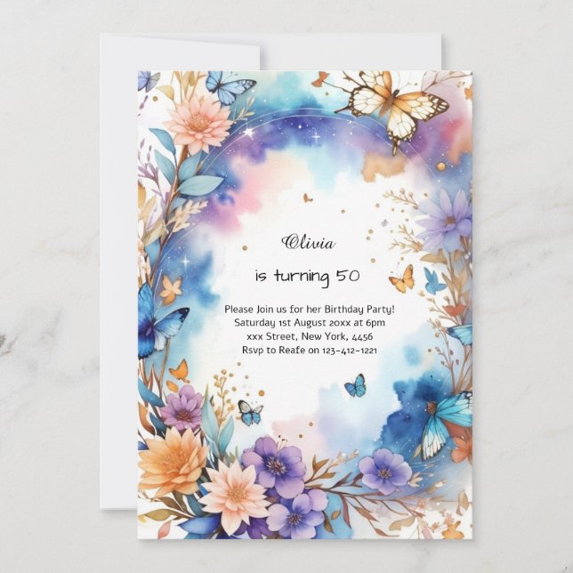 Custom Birthday Invitation (Front)