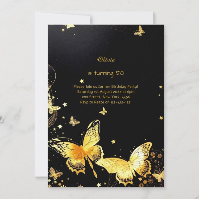 Custom Birthday Invitation (Front)