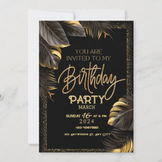Custom Birthday Invitation Card - Personalise Your