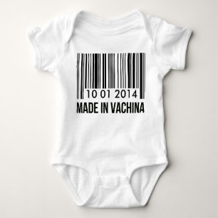 Custom Birthday Made In Vachina Baby Bodysuit