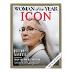 Custom Birthday Magazine Cover, Woman Portrait