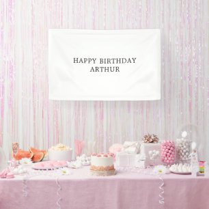 Custom Birthday Name Banner, Flag, Birthday Boho Banner