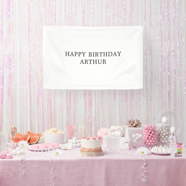 Custom Birthday Name Banner, Flag, Birthday Boho  Banner (Party)