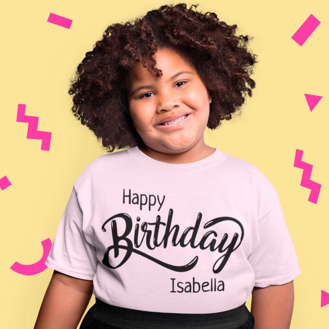 Custom Birthday Name T-Shirt (Creator Uploaded)