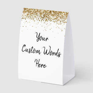 Custom Birthday Party Customised White Black Gold