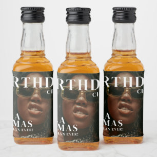 Custom Birthday Party Magazine Cover Cheers Liquor Bottle Label