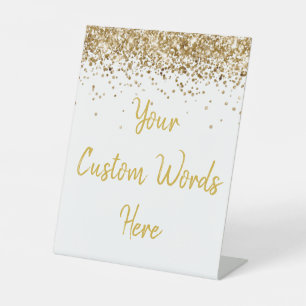 Custom Birthday Party Personalised Your Text Here  Pedestal Sign