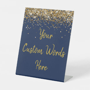 Custom Birthday Party Personalised Your Text Here Pedestal Sign