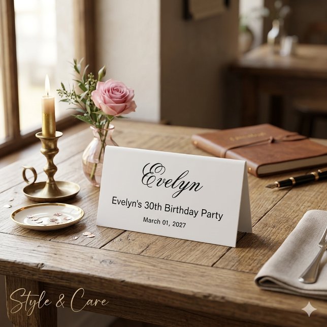 Custom Birthday Party Table Tent Display Design (Custom Birthday Party Table Tent Display Design)