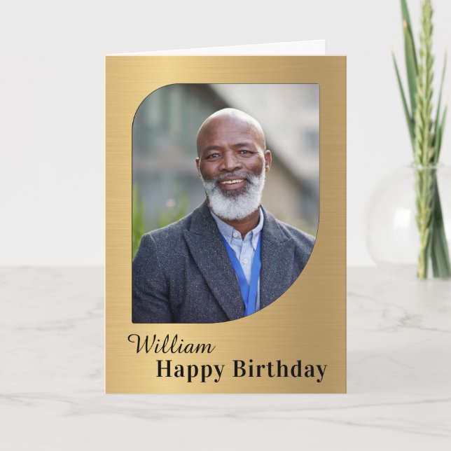 Custom Birthday Photo Card (Front)