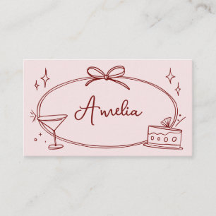 Custom birthday place card