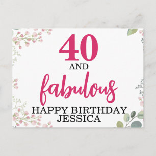 Custom birthday postcard