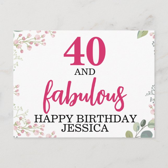 Custom birthday postcard (Front)