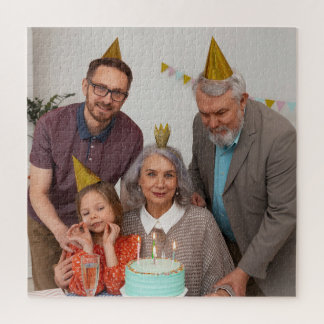 Custom Birthday Puzzle Photo Gift for Her Him