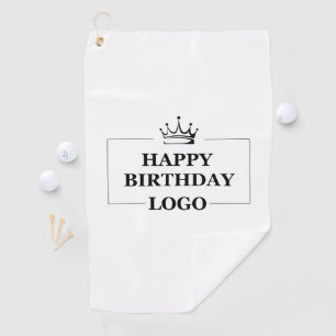 Custom Birthday Template Personalise Gift Design Golf Towel