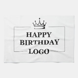 Custom Birthday Template Personalise Gift Design Tea Towel