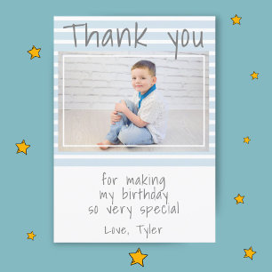 Custom Birthday Thank you Photo card