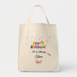 Custom Birthday Tote Bag – Unique Gift for Her