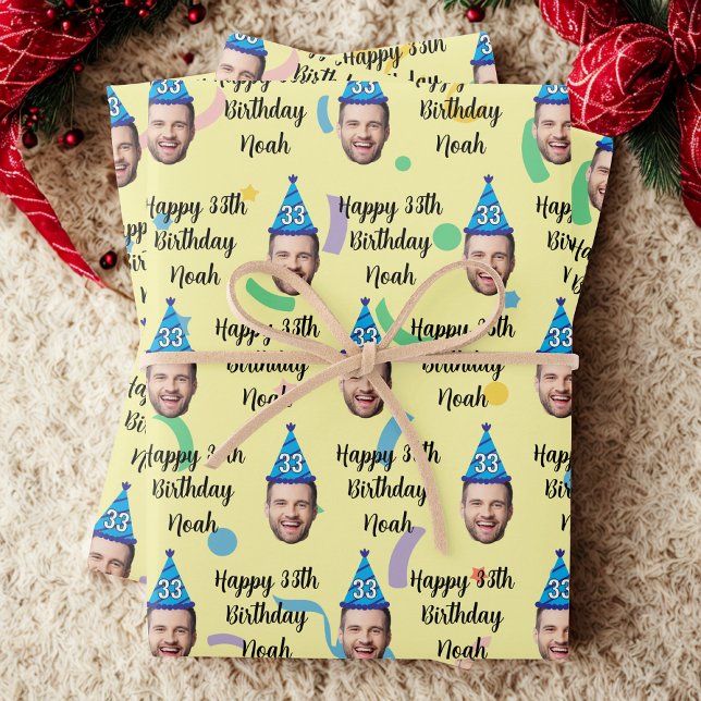 Custom Birthday Wrapping Paper, Happy Birthday Wrapping Paper Sheet (Creator Uploaded)
