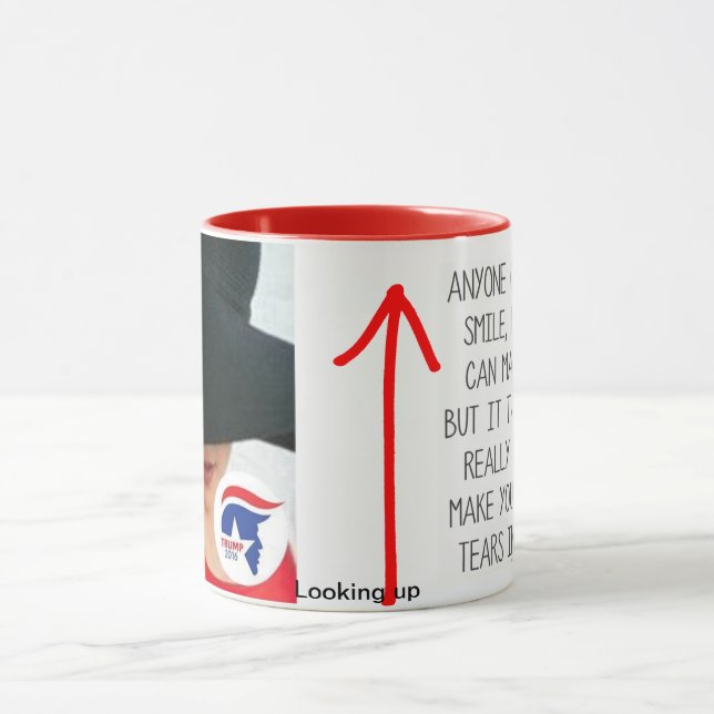 Custom Black 15 oz Ringer Looking up Mug ZAZZ_IT (Center)