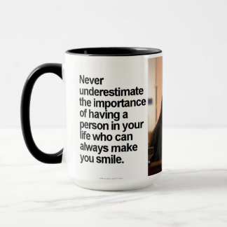 Custom Black 15 oz Ringer Mug Smile77 By ZAZZ_IT