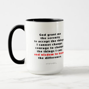 Custom Black 15 oz Ringer Wisdom Mug ZAZZ_IT