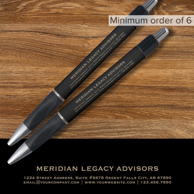Custom Black and Gold Business Pen (Creator Uploaded)