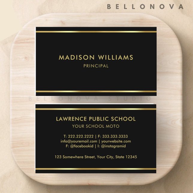 Custom Black and Gold Premium Professional Business Card (Custom Black and Gold Premium Professional Business Card)