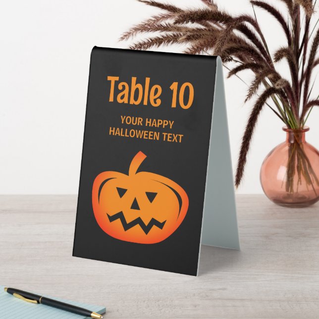Custom black and orange Halloween party (In SItu (Table))
