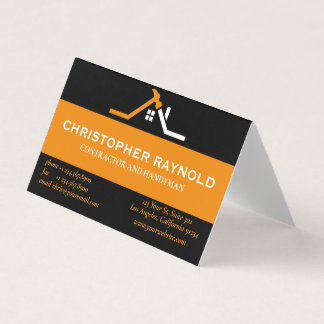 Custom Black and Orange Home Building Construction