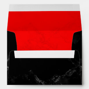 Custom Black And Red Envelopes