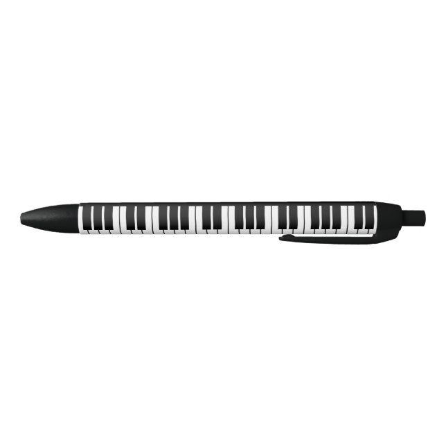 Custom Black and white piano keys pen for pianists (Bottom)