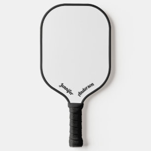 Custom Black and White Pickleball Paddle