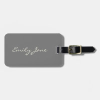 Custom Black and White Script Minimalist Aesthetic