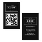 Custom Black Business Logo and Website QR Code