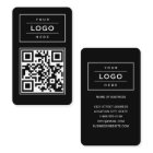 Custom Black Business Logo and Website QR Code
