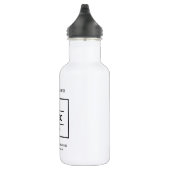Custom Black Business Logo Branded White 532 Ml Water Bottle (Right)