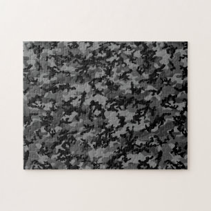 Custom Black Camo Puzzle