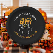 Custom Black Cat Bat Funny Quote Halloween Party