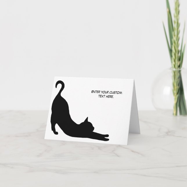 Custom Black Cat Card (Front)