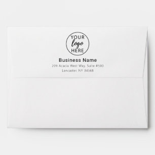 Custom Black Centre Professional Logo Returns Envelope