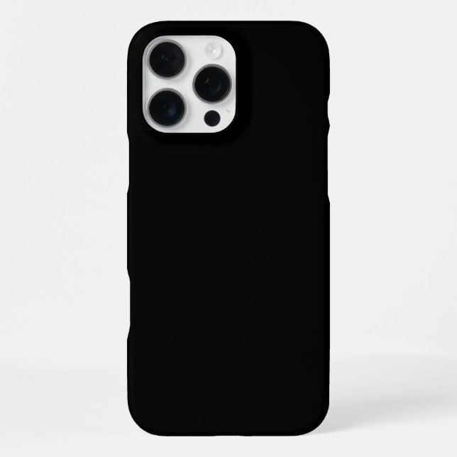 Custom Black Design Add Photo or Text  iPhone Case (Back)