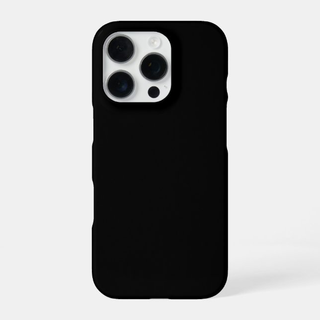 Custom Black Design Add Photo or Text  iPhone Case (Back)